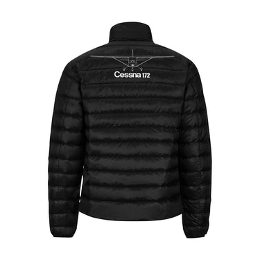 Cessna 172 Men's Stand Collar Padded Jacket e-joyer